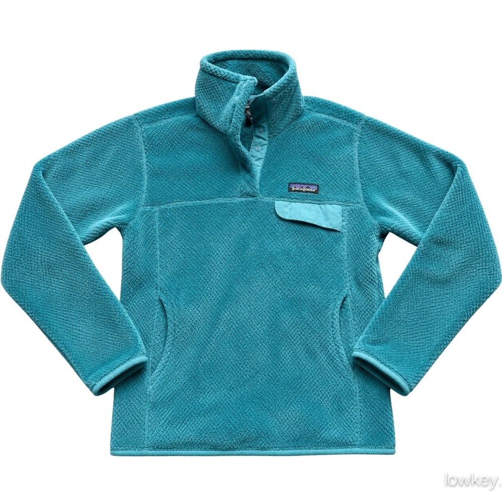 Patagonia Re-Tool Snap-T Fleece Pullover Teal Blue Womens Size XS Gorpcare
